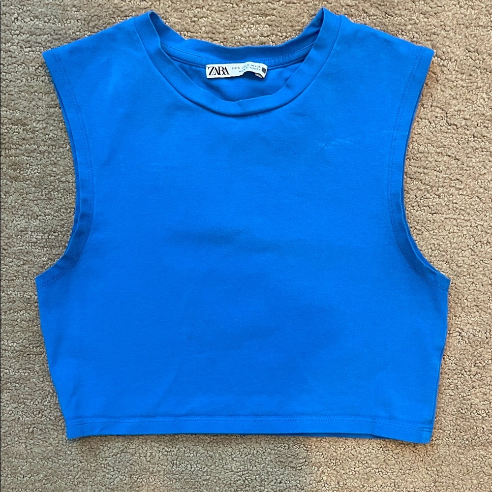 Zara Electric Blue Crop Top